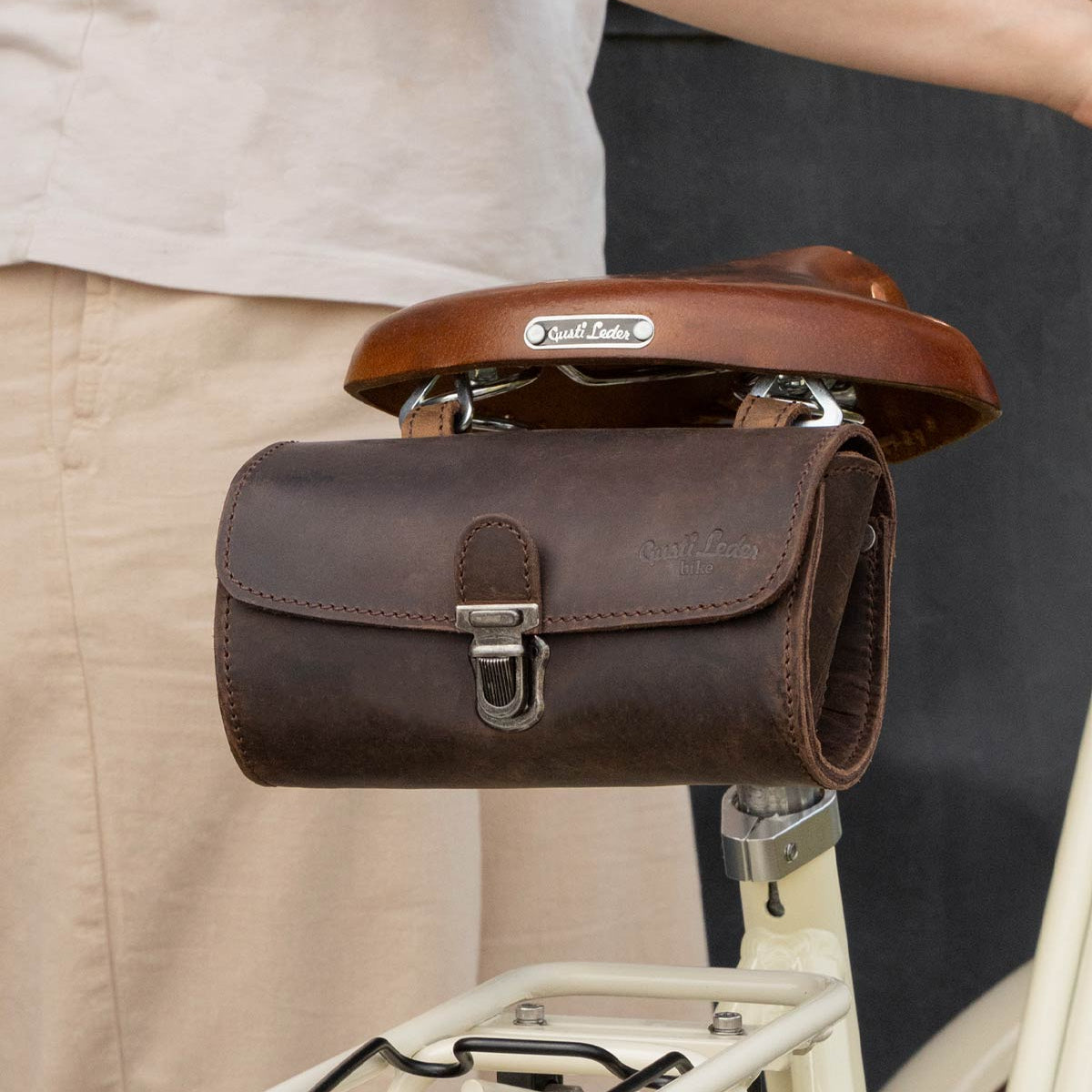 Handlebar Bag Gusti Tasche Leder Fahrradtasche 